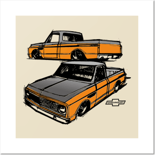 Chevy trucks Posters and Art